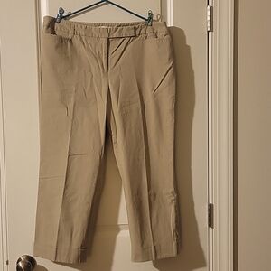 Khaki Loft Cropped Pants Size 14